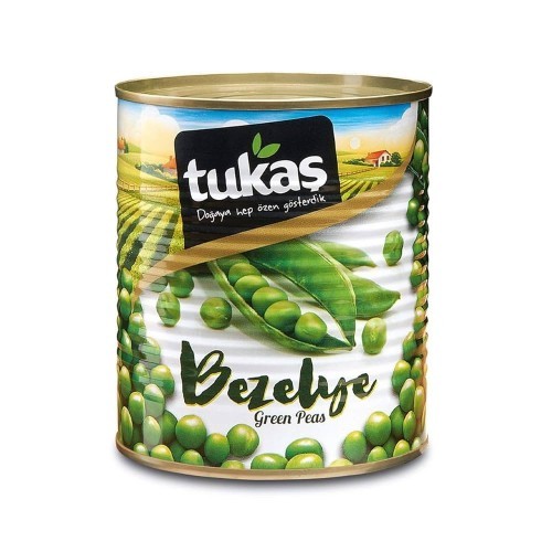 TUKAŞ 830 GR CANNED PEAS TIN*24