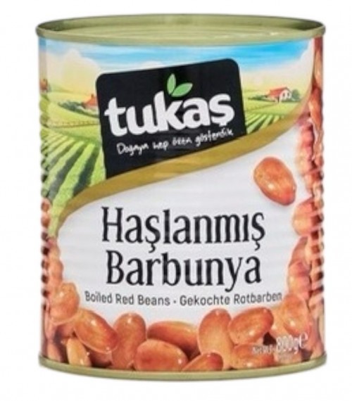 TUKAŞ 800 GR BOILED RED BEANS TIN*12