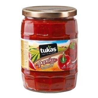 TUKAŞ 550 GR PAPRICA SAUCE GLASS HIT*12