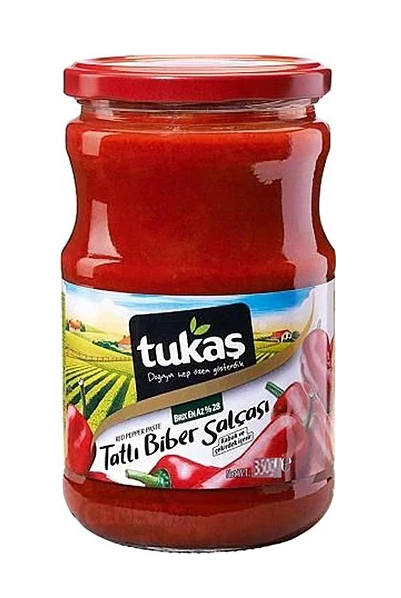 TUKAŞ 350 GR BİBER SALÇASI CAM TATLI*12