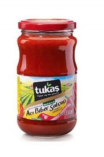 TUKAŞ 350 GR PEPPER PASTE GLASS HOT*12