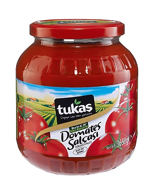 TUKAŞ 1.650 GR TOMATO PASTE GLASS*6
