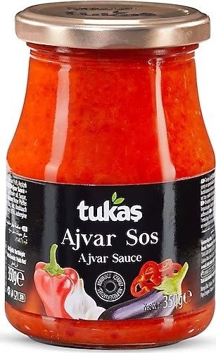 TUKAŞ 350 GR AJVAR SAUCE GLASS DESSERT*12
