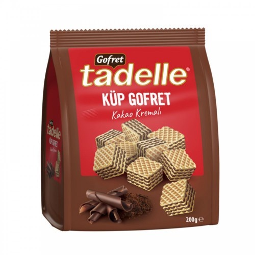 TADELLE 200 GR CUBE WAFER WITH COCOA CREAM*8