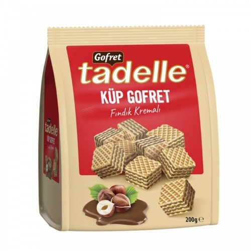 TADELLE 200 GR CUBE WAFER WITH HAZELNUT CREAM*8