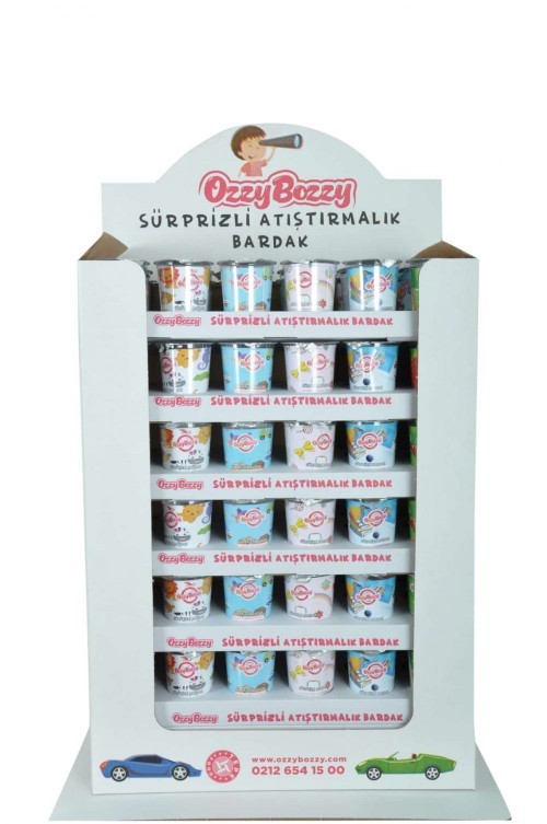 OZZY BOZZY SURPRISE SNACK CUP MIXED STAND*108