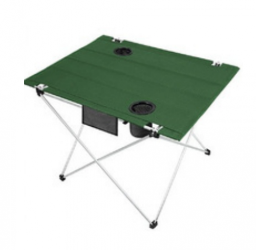CAMPING TABLE (KM11104) WITH CUP SMALL GREEN*12