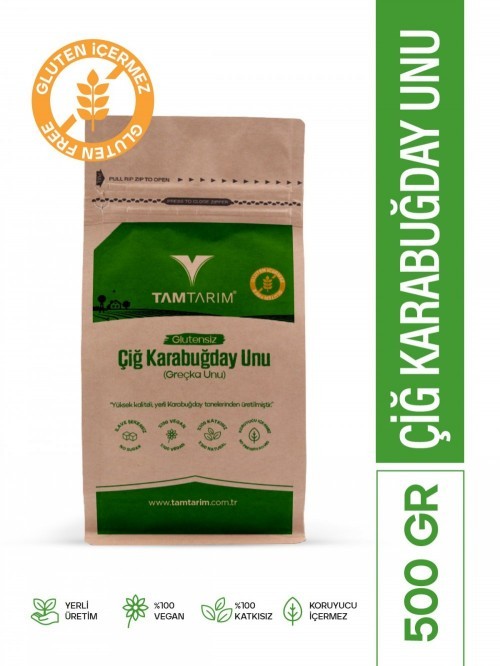 TAMTARIM 500 GR GLUTEN-FREE RAW BUCKWHEAT FLOUR*12