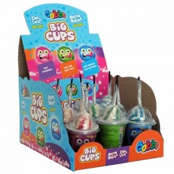 BOBBO BIG CUPS HARD SUGAR AND SOUR GRANULATED SUGAR 39 GR*12x12