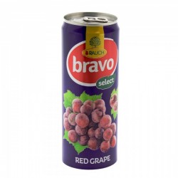 BRAVO GRAPE JUICE CAN 250ML 1X24PCS