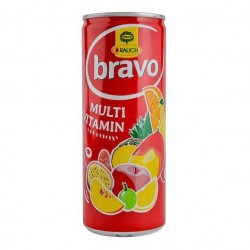 BRAVO MULTIVITAMIN JUICE CAN 250ML 1X24PCS