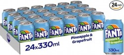 Fanta Pineapple Can 330ml 1*24 Pcs