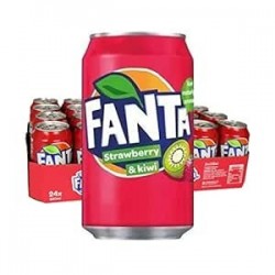 Fanta Strawberry and Kiwi Can 330 ML 1*24 Pcs