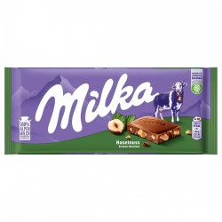 MILKA HAZELNUTS 100GR 1X22