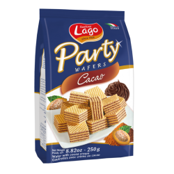 PARTY WAFERS COCOA 250 GR 1X10PCS