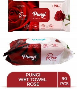 PUNGI 90''S WET TOWEL ROSE*24