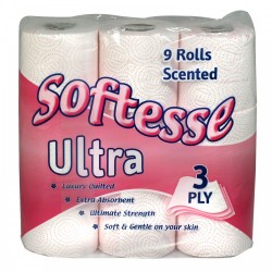 SOFTESSE PINK 3PLY T/ROLL 1×9pcs
