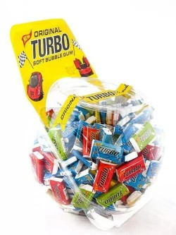 TURBO CHEWING BUBBLE GUM 1X300PCS (MASTER BOX 4)