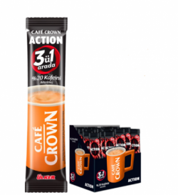 ÜLKER CAFE CROWN (3 IN 1 ) ACTION 18 GR*24 (MASTERBOX 8)
