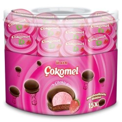 ULKER COKOMEL STRAWBERRY 15X12GR (MASTER BOX 6)