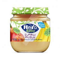 ÜLKER HERO BABY (5561-02) 125 G JAR OF APPLES WITH BANANAS *12