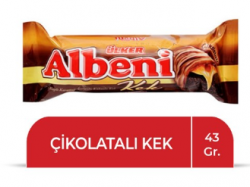 ÜLKER (370-02) ALBENİ CAKE COVERED WITH CHOCOLATE 43 GR*18