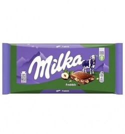 MİLKA 80GR WİTH HAZELNUT&CHOCOLATE*25