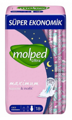 MOLPED PURE&SOFT SUPER ECO LONG 18 PCS *16