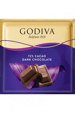 ÜLKER GODİVA %72 DARK SQUARE 60GR*6
