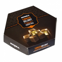 KOSKA TURKISH DELIGHT WITH HAZELNUT AND CHOCOLATE COATED 140 GR*12