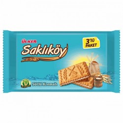ÜLKER (863-03) SAKLIKÖY BISCUIT WITH MILK CREAM. 264 GR * 12