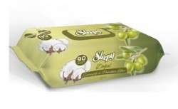 SLEEPY 90 PCS WET WIPES COTTON&OLİVE*24