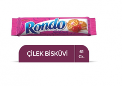 ÜLKER (12806) RONDO STRAWBERRY BISCUIT 61 GR * 24