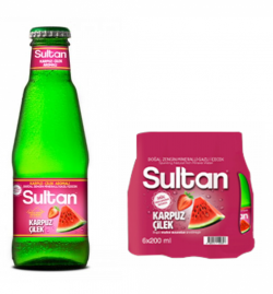SULTAN FRUIT SODA WATERMELON-STRAWBERRY * 24