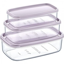 AK 529 SWEET TRANSPARENT STORAGE CONTAINER 300-500-800 ML * 1