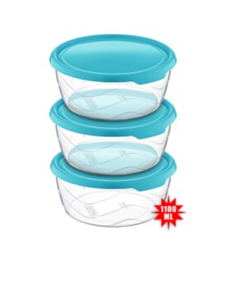 AK 656 ROUND STORAGE CONTAINER 3 PCS (3 * 1100 ML) * 1