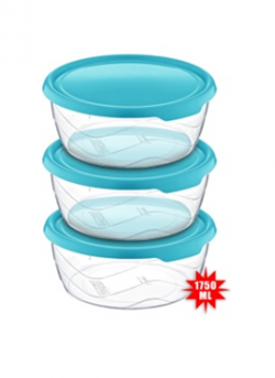 AK 657 ROUND STORAGE CONTAINER 3 PCS (3 * 1750 ML) * 1