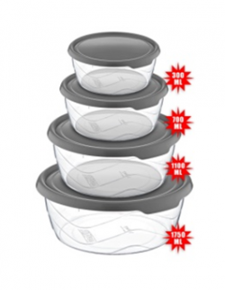 AK 660 ROUND STORAGE CONTAINER 300-700-1100-1750 ML * 1
