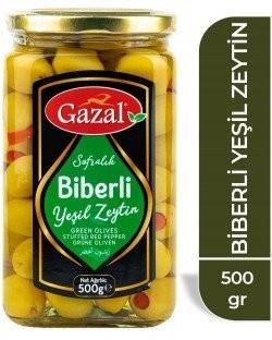 GAZAL 500 GR OLİVE WİTH GREEN PEPPER*6