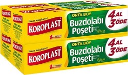 KOROPLAST REFRIGERATOR BAGS BUY 4 PAY 3 MEDIUM SIZE *24