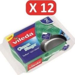 VILEDA NON-SCRATCH FOAM 2 PIECE*12