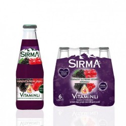 SIRMA M.SODA 200 ML C PLUS BLACK BLACK & RED GRAPE. *24