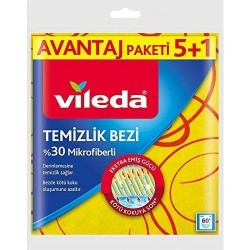 VILEDA YELLOW CLEANING CLOTH 5*24