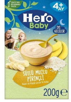 ÜLKER HERO BABY 200 GR (5991-03) BANANA RICE WITH MILK*12
