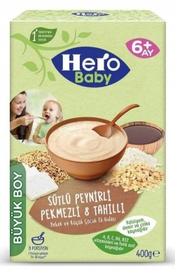 ÜLKER HERO BABY 400 GR (5992-05) 8 GRAIN CHEESE MOLASSES WITH MILK*6