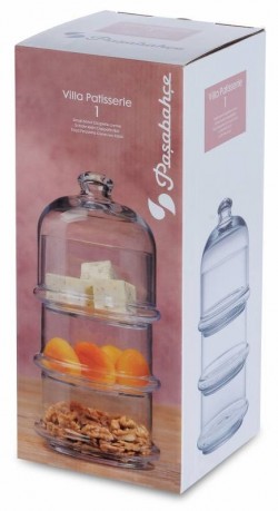 PAŞABAHÇE (96815) COVERED BOWL SET VILLA 3 PCS *6