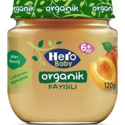 ÜLKER HERO BABY (5983-07) 120G JAR.ORGANIC.APRICOTS*6