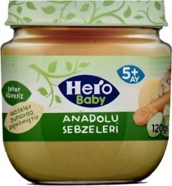 ÜLKER HERO BABY (5984-02) 120 G JAR OF ANATOLIAN VEGETABLES*12