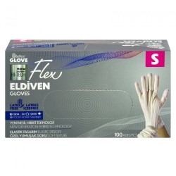 FLEX CREAM GLOVES SIZE S 100 PCS*20