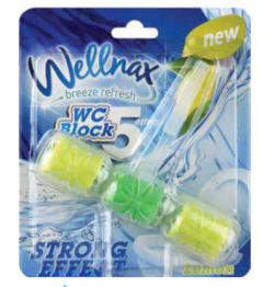 WELLNAX WC BLOCK SINGLE LEMON 57 GR*24
